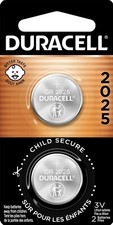 Duracell CR2025 3V Lithium Coin Battery Long Lasting CR2025, 2-Pack. Exp2032