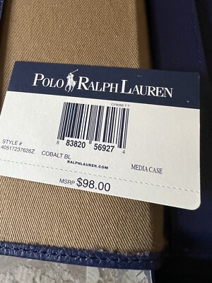 3 Polo Ralph Lauren Leather Tablet Case Brown Blue For Original