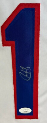 Juan Gonzalez autographed signed jersey MLB Texas Rangers JSA COA