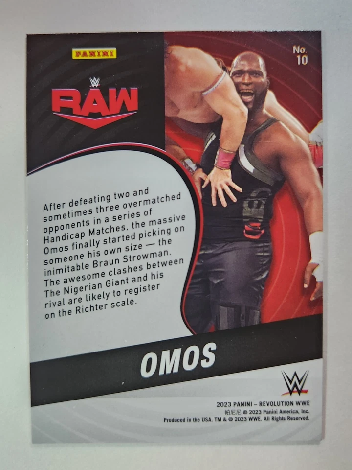 2023 Panini WWE Revolution - #10 OMOS - Image 2 of 2