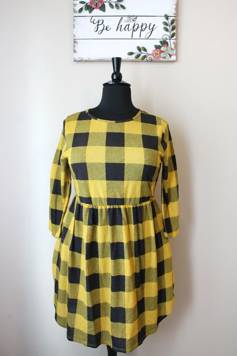Buffalo plaid clearance plus size dress