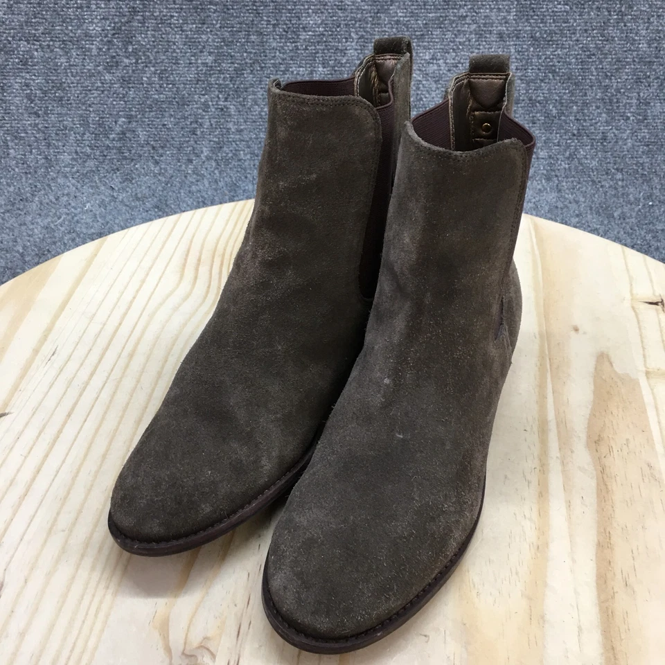 Botas Talbots para mujer 8 M Chelsea botín al tobillo gamuza topo tacones bajos Foto 3 de 4