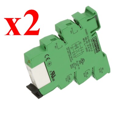 x2 NEW 2967125 Phoenix Contact PLC-RSC- 24DC/21-21AU Relay Module 2pcs