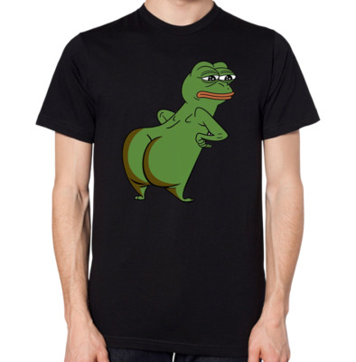 Funny Pepe Frog Ass Booty Big Bum LOL T-Shirt Cute Top