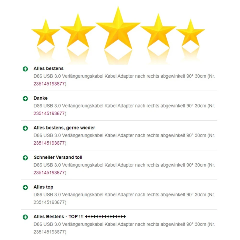 D86 USB 3.0 Extension Cable 30cm 90° Angled on the Right Adapter for PC Laptop - Image 4 of 4