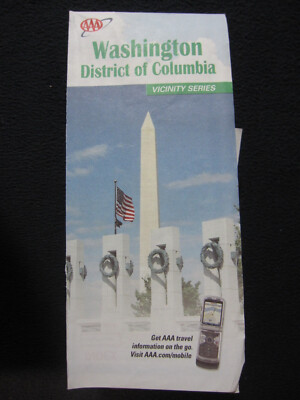 2012 Washington D.C. Map AAA - Includes Shipping!