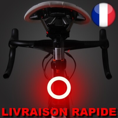 Feu Arrière LED Vélo USB Eclairage VTT Sécurité Lampe Lumière