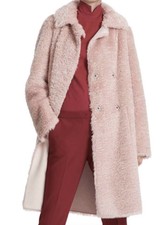 Reversable Marc Cain Faux Fur Blush Pink Coat/jacket Rrp€379