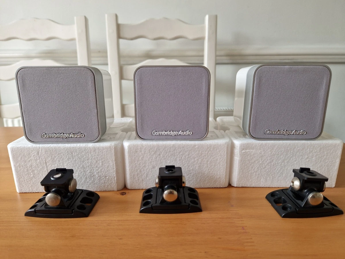 Cambridge Audio MINX MIN 12 satellite speaker x3 in white