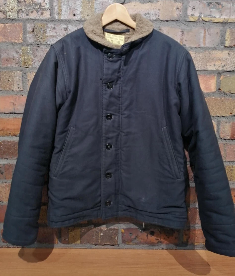 Buzz Rickson's N-1 N 1 Deck Jacket 38 Navy U.S Navy