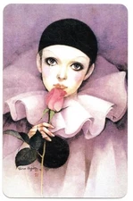 girl pirouette & horse narrow swap card / playing card