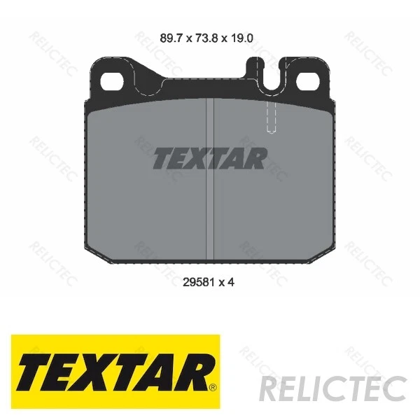 Brake Pads Set 2958105 for MB 0034203720 0034207520 A0034203820 