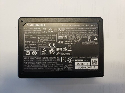 Shimano SM-BCR1 Dura Ace Ultegra Di2 Battery Charger for SM-BTR1 WITH Cable - Picture 2 of 5
