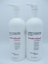 PETER COPPOLA KERATIN INFUSED SHAMPOO/ CONDITIONER 32 OZ