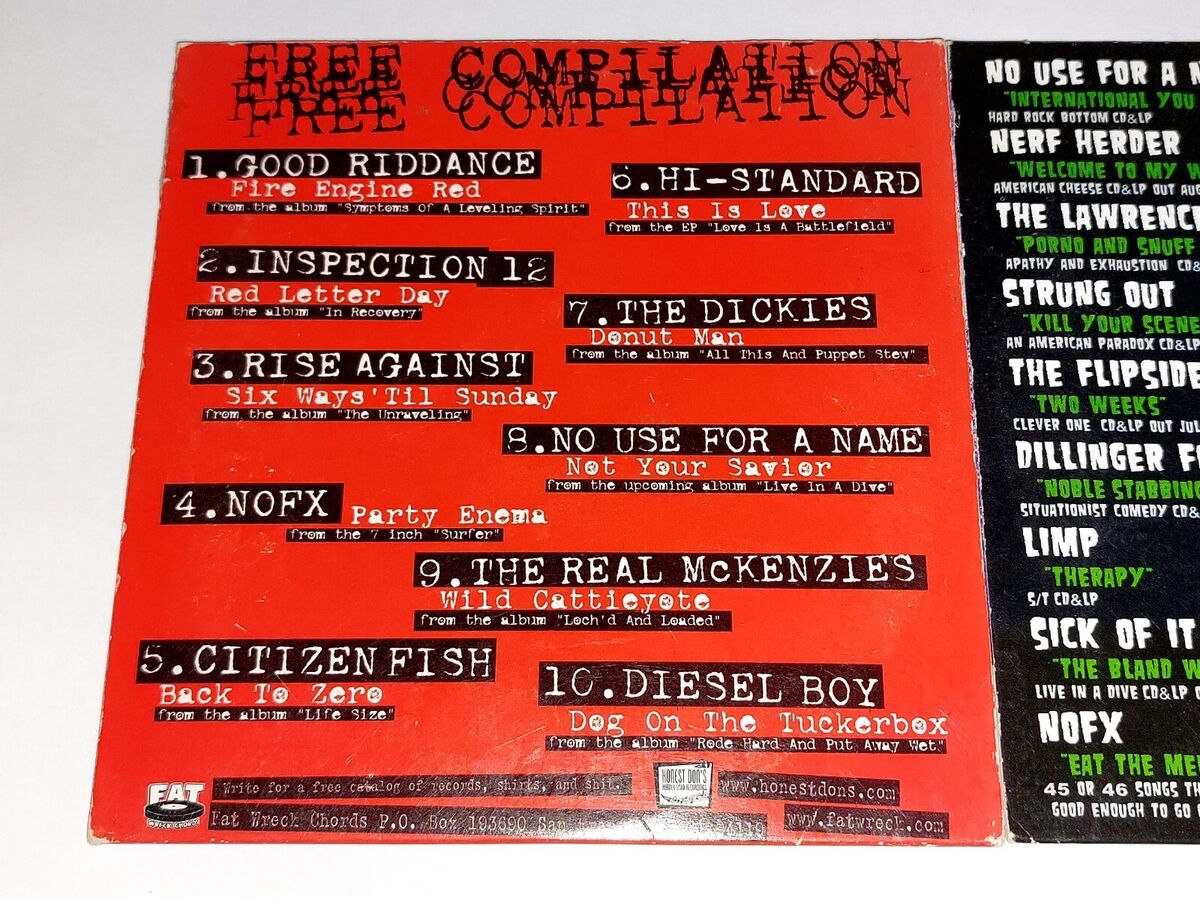 Fat Wreck Chords FLOYD Promo CD Lot NOFX Rise Against Fat Wreck Chords FLOYD Promo CD Lot NOFX Rise Against