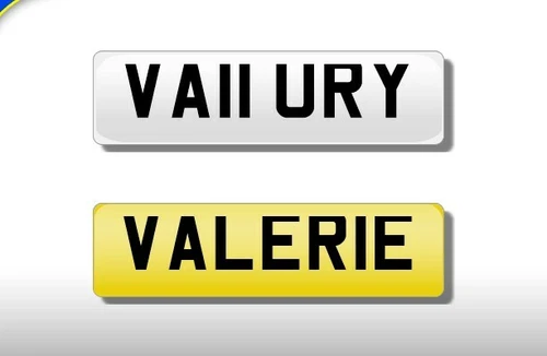 Cherished number plate VA11 URY VAL Valerie on retention with all fees paid  - Picture 1 of 2