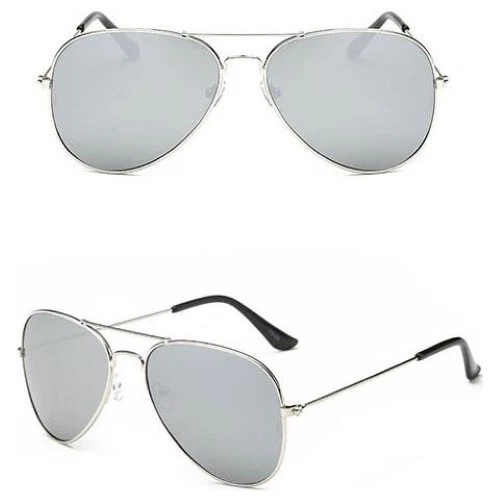 Occhiali aviatore da Sole a Specchio lenti protettive UV400 Occhiale uomo donna - Immagine 2 di 4