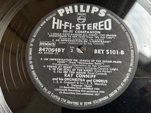 The Ray Conniff Hi-Fi Companion - the original 1962 Gatefold 2xLP (BET S101) - Picture 13 of 13