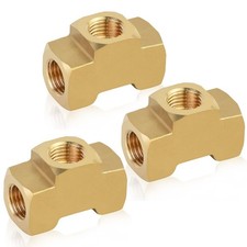 Universal 316 Brake Line Tee Fittings - 3pcs Upgraded 316 Brake Line Fittin