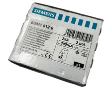 Siemens 5SM1 612-6 RCCB RCD 25A 300mA 2P Residual Current Circuit Breaker