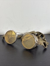 Antique Safety Glasses Amber Willson Service Goggles Steampunk No Box