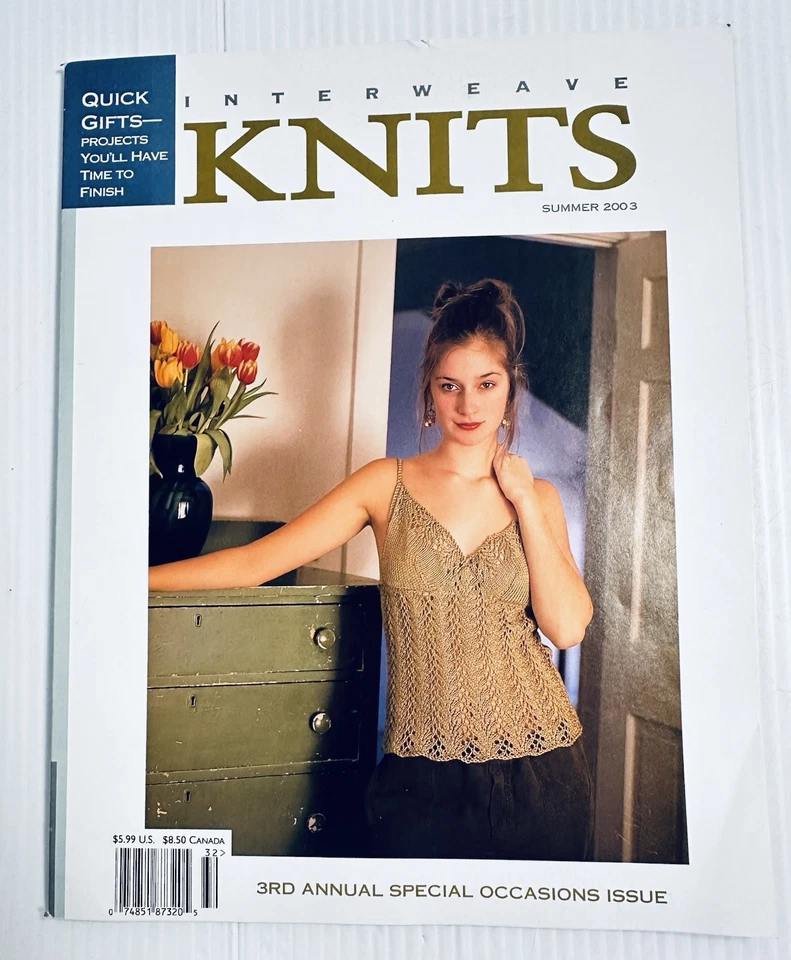 Vintage Interweave Knits Magazine 2003 Complete Year Fashion Home Accessories - Image 3 of 4