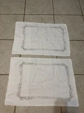 Disney Cruise Line DCL Disney Wish White Pillow Case W/ Hidden Mickeys Set Of 2