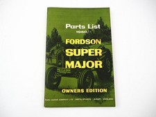 Elenco ricambi trattore originale Fordson Super Major dal 1960