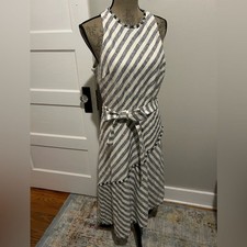 NWOT Banana Republic Blue and White Asymmetrical Sundress