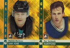 12 ITG Captain C Patrick Marleau Base Gold Variant /50 #60 SSP ( 1 card only )