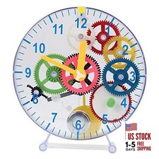 31 Pieces Do-It-Yourself Children's First Puzzle Clock Kit, No Batteries