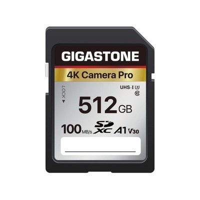 【5-Years Data Recovery】 GIGASTONE SD Card 512GB Memory Card 4K Pro