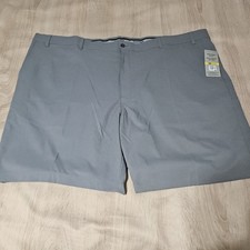 Pga Tour Mens Size 52 Flat Front Shorts Golf Active Gripper Waistband Gray Nwt