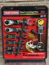 Rare Sears Craftsman Usa Nos Short Locking Flex Wrench Set 42040 Ratcheting