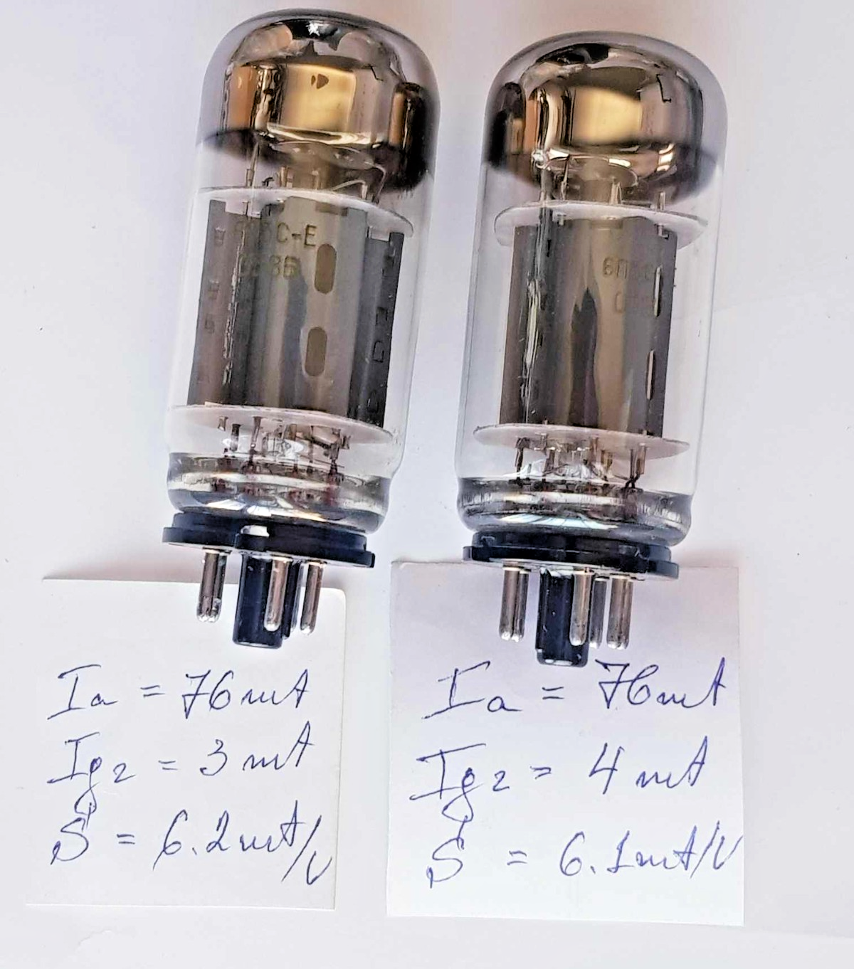 2X6P3S-EMATCHEDPAIRSTRONG80sTUBETETRODESOVIET6P3S/6L6/5881/6L6GNEW