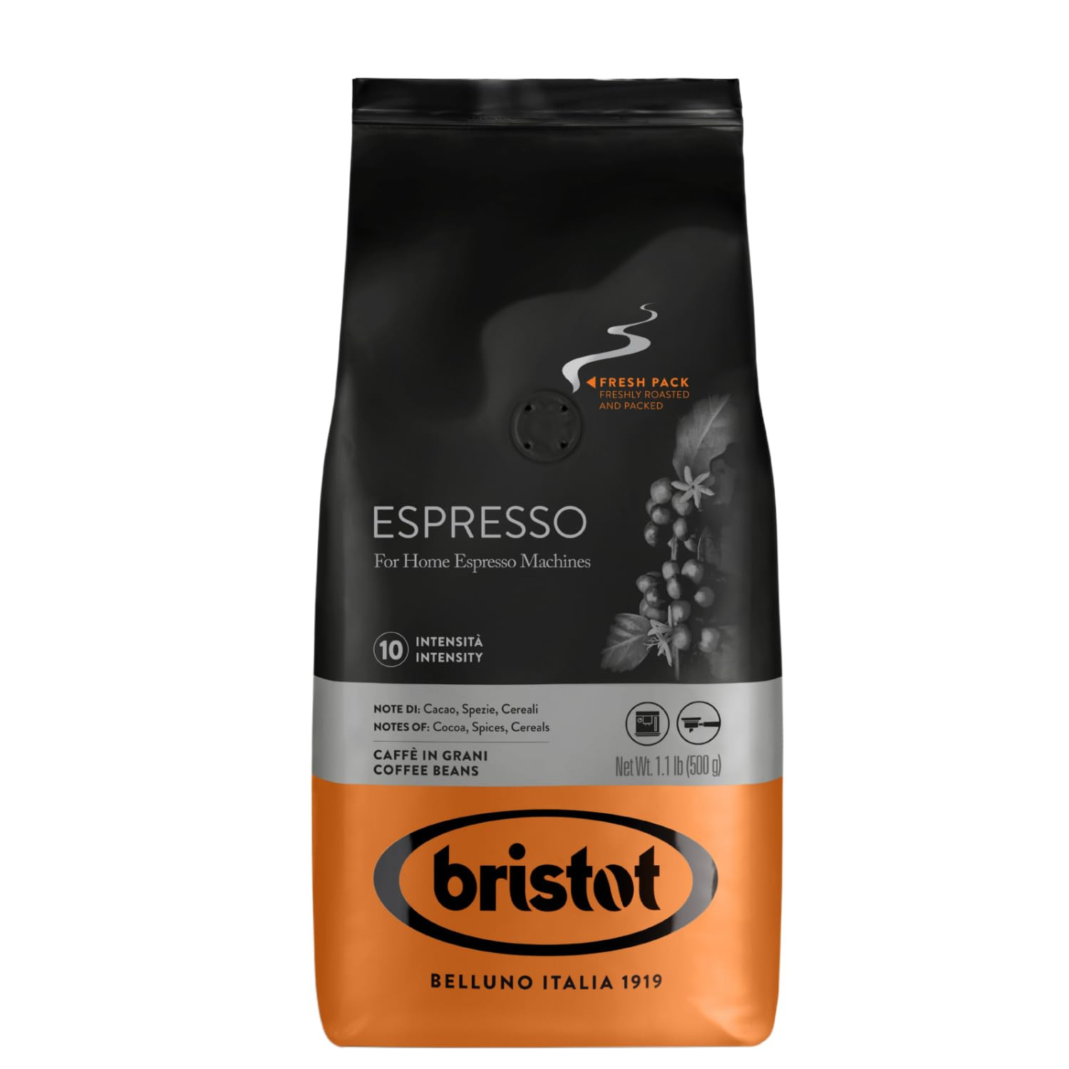 Crema Oro Italian Whole Espresso Beans &ndash; Medium Roast Coffee &ndash; Smooth & Aromatic