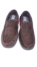 Dearfoams Men s Moccasin Corduroy Indoor/Outdoor Slippers NWT Size Small 7-8