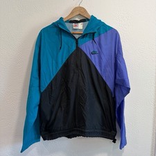 Women s Vintage 90s Nike Colorblock Windbreaker Anorak Jacket Size M