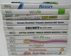 New Listing12 GAME LOT FOR NINTENDO Wii, DISC, CASE, MANUAL, WII SPORTS NARUTO COD RESORT +