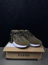 FitVille Extra Wide Walking Shoes for Men Wide Width Sneakers for Flat Feet Heel