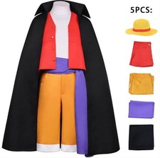 ONE PIECE Luffy Cosplay Costume Anime Halloween Outfits 2025 brand new