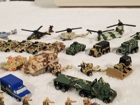 Galoob Micro Machines Military Lot 71 Planes Tanks Jets Trucks Soldiers Boat 