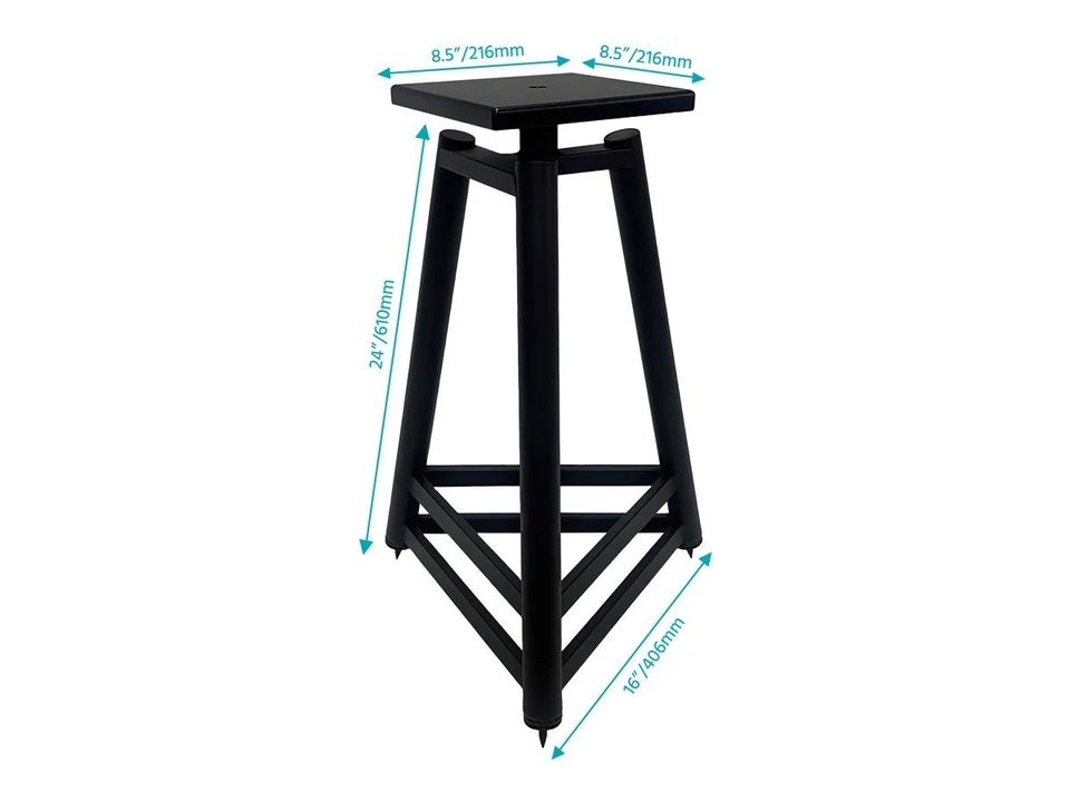 Soporte de altavoz estilo caballete Monolith by Monoprice, 24 pulgadas (cada uno) Foto 2 de 4