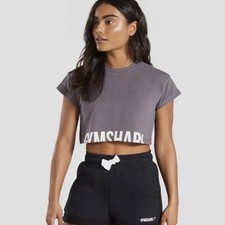 Gymshark Fraction Crop Top Small