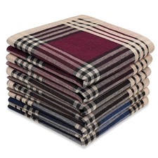 Selected Hanky 100 Cotton Men's Handkerchiefs 6 Piece Gift Set-5 Color 5