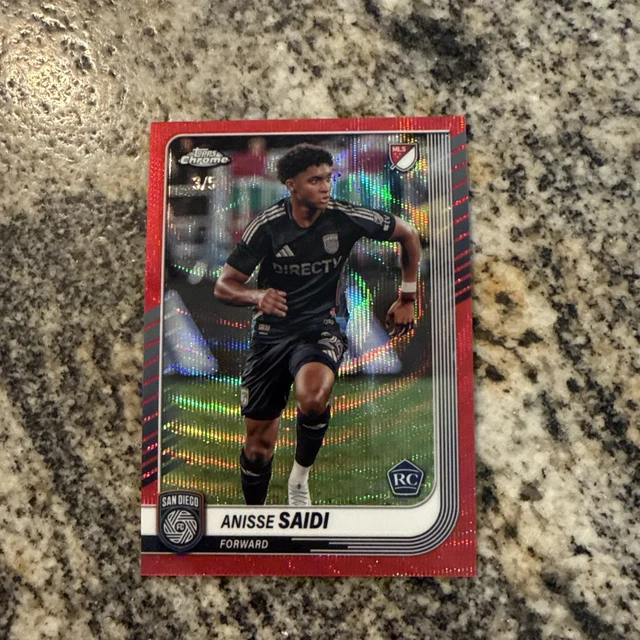Anisse Saidi Rookie RC Red Wave  /5 2025 Topps MLS Chrome San Diego FC