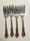 Lot of 4 International Sterling Wild Rose Silver Salad Fork 6 in 35 Grams Each