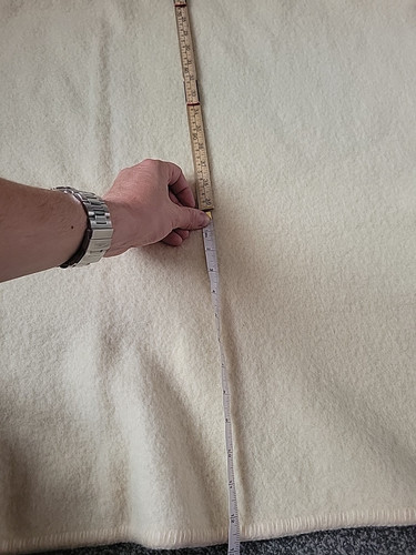 Rare Vintage Moderna Thomas Ratcliffe Yorkshire All Wool Cream Blanket Cot Blank - Picture 7 of 10