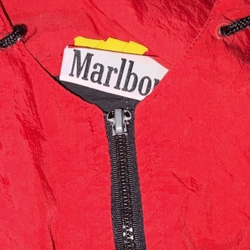 Marlboro Adventure Team Men’s XL Red/Black Hooded Full Zip Windbreaker - product detail image 3