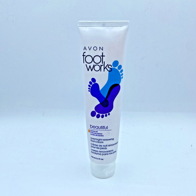 Avon Foot Works Beautiful Overnight Renewing Cream 100 ml 3.4 oz NOS 2012 sealed